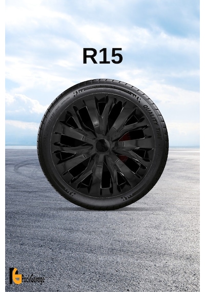 Toyota Yaris 15'' İnç Jant Kapağı 4 Adet Siyah S115