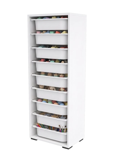 Nest 9 Sepetli Dolap Y: 119 G:45 D:30 Beyaz