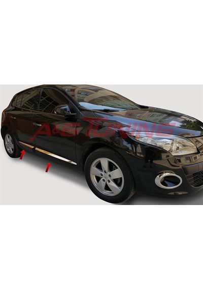 Renault Megane 3 Hb Krom Kapı Çıtası 4prç Paslanmaz Çelik N11.228