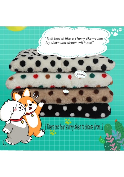 24x18 Köpek Yatağı Sandık Bej Kahve Noktalı Bej, Rahat Köpek Sandığı Mat 50 Cm, Kaymaz, Yıkanabilir Küçük K