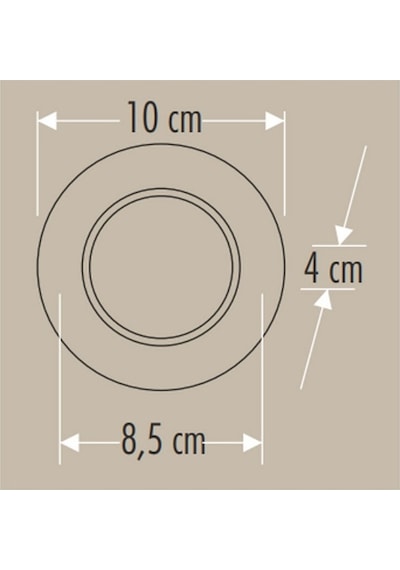 10 Adet Ct 5257 6w Zebra Led Spot Beyaz Krom 3 Renk
