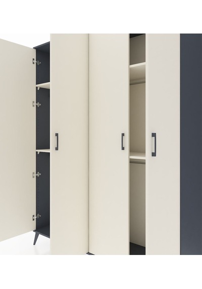 Hyperion Gardrop 4 Raflı 4 Kapaklı 4 Askılı 176x44x221 Antrasit-aytaşı Aytaşı Hyperion Gardrop 4 Raflı 4 Kapaklı 4 Askılı 176x44x221 Antrasit-aytaşı Aytaşı