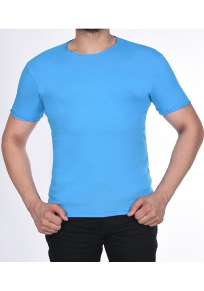 Black Steel Süprem Kısa Kol Pis Dikiş Slimfit Düz Tshırt-1884 (475206768)