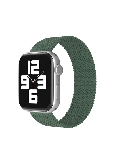 Kahveci.store Watch 38mm Uyumlu Ayarlı Solo Silikon Kordon - Haki Yeşil 22