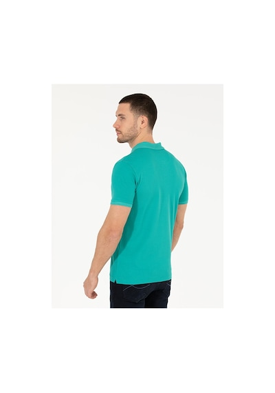 Pierre Cardin Slim Fit Polo Yaka Merserize Tişört 50262665-vr034 Yeşil