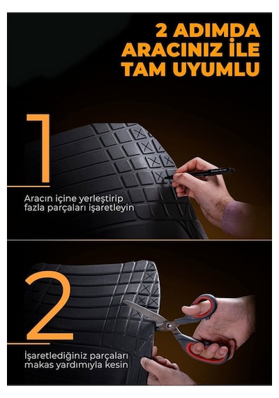 3d Universal Oto Paspas Her Araca Uygun Havuzlu 3d Oto Paspas Siyah Renk