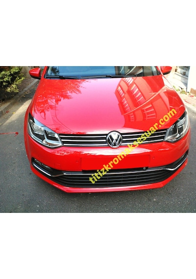 Volkswagen Polo 2014-2017 Krom Ön Panjur Aksesuarı 4 P. P. Çelik