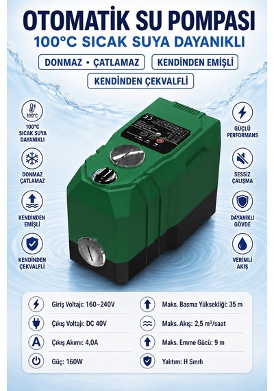 Sv303 Frekans Konvertörlü Sessiz Akıllı Su Pompası Otomatik 4 Kat 5 Daire Hidrafor Kömürsüz Motor Sabit Basınç