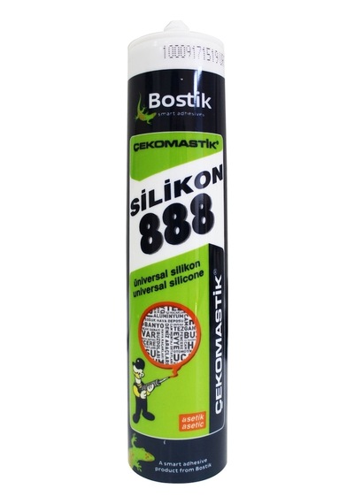 Bostik Çekomastik 888 Genel Amaçlı Silikon - Şeffaf( 5 Adet ) Şeffaf