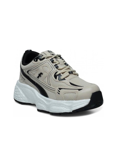 Bluefeet Flt Bej Siyah Fileli Kadın Sneaker Spor Ayakkabı Siyah