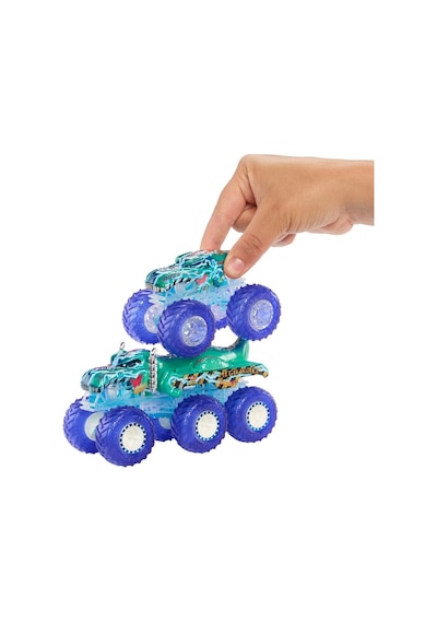 Hyj29 Hot Wheels Monster Trucks Power Smashers Çoklu Paket Çok Renkli
