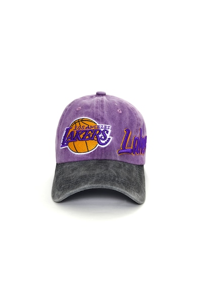 Berellini Los Angeles Lakers Yıkamalı Şapka Specıal Desıgn Mor - Siyah