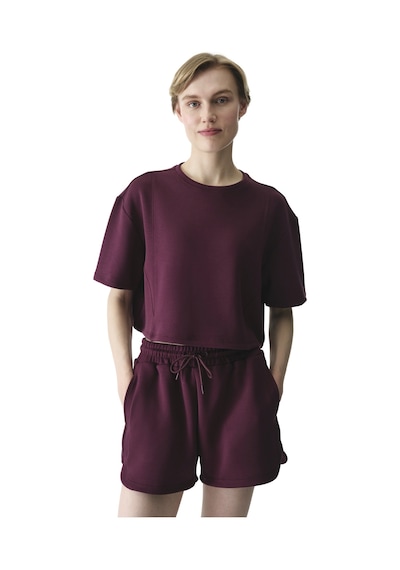 Penti Bordo Silky Feel Dikiş Detaylı Tişört