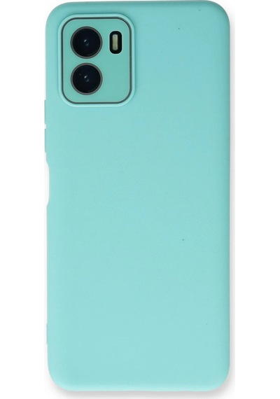 Cosmotex Newface Vivo Y15s Kılıf Lansman Glass Kapak - Turkuaz