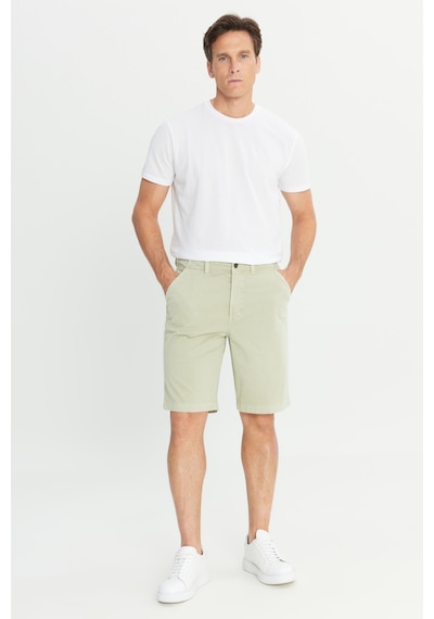 Lee Regular Fit Lastik Bel Detaylı Erkek Chino Şort L2510538341 Yeşil