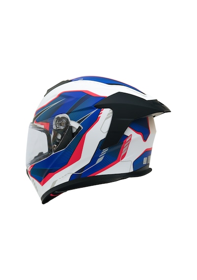 Gp Kompozit Mks008-ewbr Yarış Spoiler Güneş Vizörlü Şeffaf Full Face Motosiklet Kaskı Çok Renkli