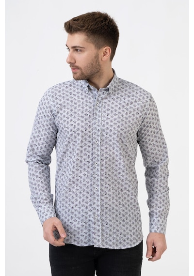 White Stone San Sebastián G2324 Regular Fit Pamuklu Gömlek Desenli Xl Çok Renkli