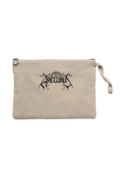 Arcturus Logo Krem Clutch Astarlı Cüzdan / El Çantası Krem