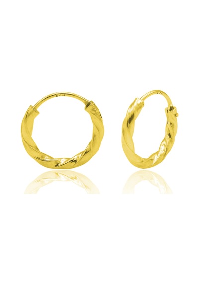 Dorika Model Halka Gümüş Küpe 14-Mm 201020863