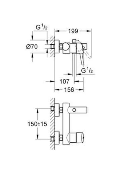 Grohe Concetto Tek Kumandalı Banyo Bataryası - 32211001