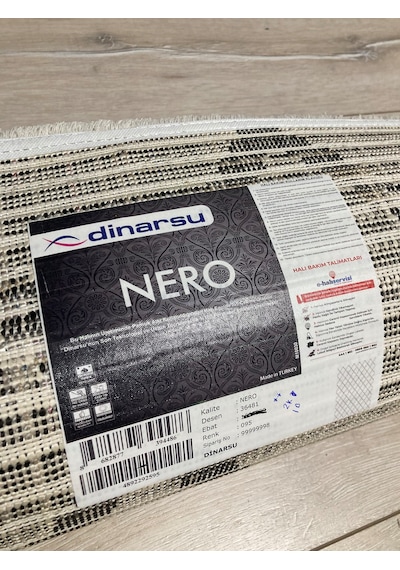 Dinarsu Nero Soft Iplik+etnik Desen+200x290 +12 Mm+çok Yu
