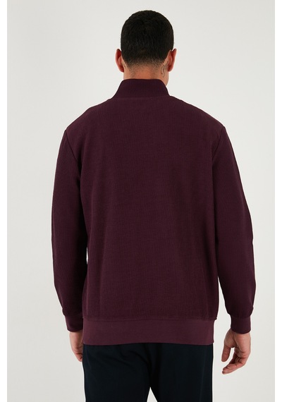 Buratti Pamuklu Regular Fit Yarım Fermuarlı Dik Yaka Erkek Sweat 5905716 Vişne Buratti Pamuklu Regular Fit Yarım Fermuarlı Dik Yaka Erkek Sweat 5905716 Vişne