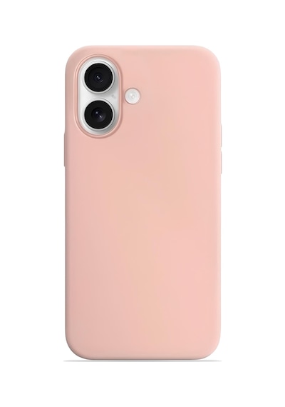 Apple Uyumlu iPhone 17 Soft Touch Lansman Silikon Kılıf Pudra Pembe