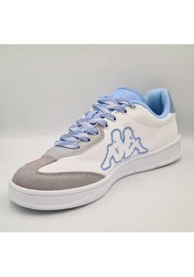 Kappa Santiago Beyaz Mavi Unisex Sneaker Spor Ayakkabı Beyaz - Mavi