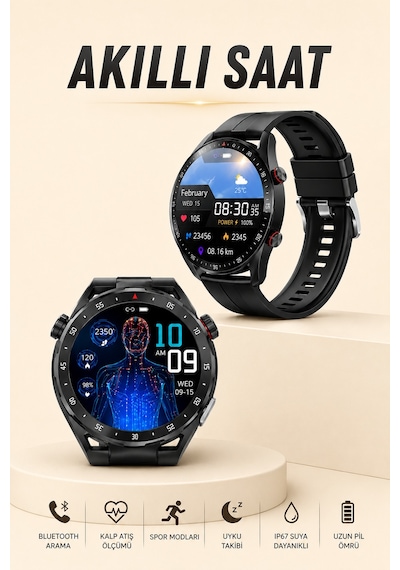 Entegre Gps Ve Geniş Spor Modu Seçenekleriyle Akıllı Saat - Lisinya