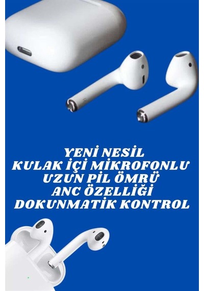 2.nesil Yeni Model Tws Bluetooth Kulaklık Dokunmatik Kontrol Yüksek Ses Kaliteli -