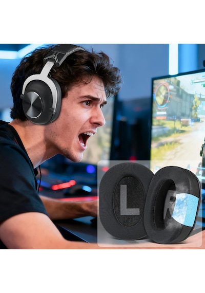 Logitech G Pro/g Pro X/g Pro X 2 / G Pro X Se İle Uyumlu Soğutucu Jel Kulaklık Pedi - İpeksi Serin Kumaş & Hafızalı Köpük Memory Foam Kulaklık Süngeri Soğutucu Jel - Kumaş