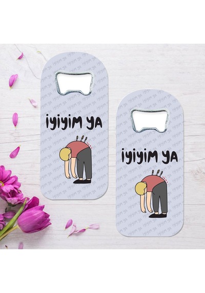 İyiyim Yaa Özel Tasarımlı Oval Uzun Açacaklı Magnet