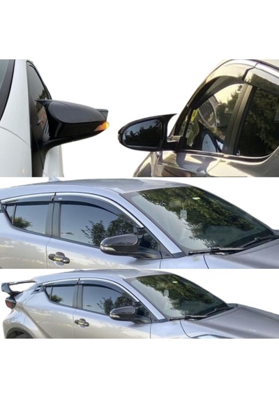 Toyota C-hr 2016 2017 2018 2019 2020 Uyumlu Yarasa Batman Ayna Kapağı Takımı Parlak Siyah