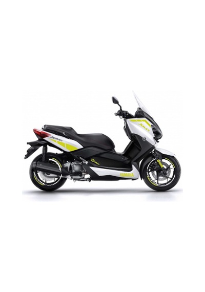 Yamaha Xmax 250 2 Kesikli Neon Sarı Renk Sticker Modeli Jant Dahi