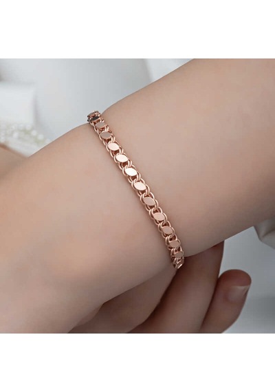 Gümüş Rose Pullu Zincir Kadın Bileklik Çok Renkli 86341242