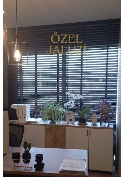 Siyah 50 Mm Ahşap Jaluzi Siyah
