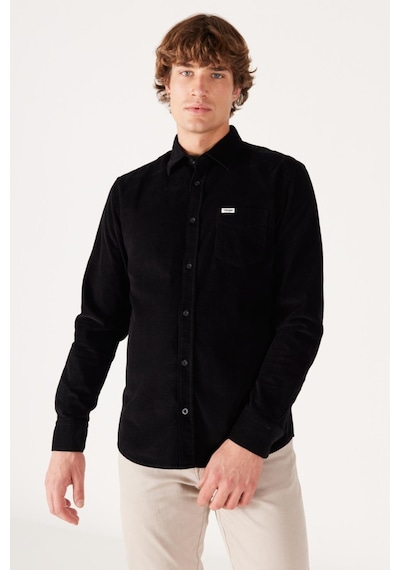 Wrangler Erkek Kadife Gömlek Black Black