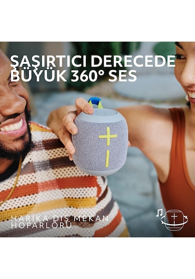 Ultimate Ears Wonderboom 4 Taşınabilir Su Geçirmez Bluetooth Hoparlör, Büyük Bas Ve 360 Derece Ses - Mavi