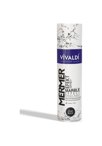 Mermer Efekt Sprey Boya 200ml Siyah