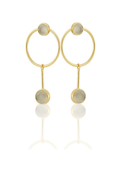 Kadir Jewellery 22 Ayar Altın Kaplama Kadın Sallantılı Küpe -el İşçiliği Ve Hipoalerjenik Küpe Beyaz 23061880