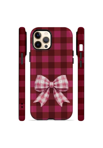 Velvoria Valestra Cherry Gingham Bow Apple iPhone Uyumlu 12 Pro Max Magsafe Koruma Kılıfı Valestra Magline - Cherry Gingham Bow Velvoria Valestra Cherry Gingham Bow Apple iPhone Uyumlu 12 Pro Max Magsafe Koruma Kılıfı Valestra Magline - Cherry Gingham Bow