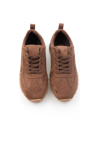 Bambi Kahve Süet Kadın Sneaker K01234050472