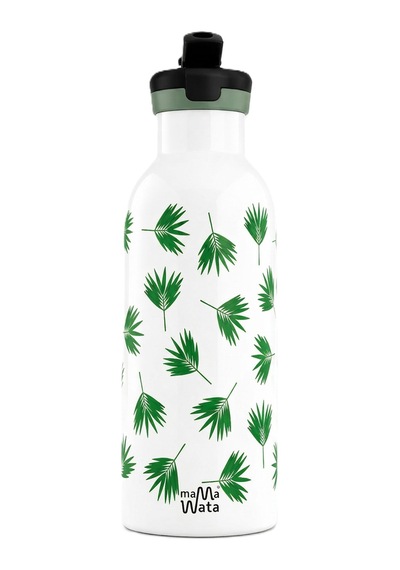 Mamawata Palm Pipetli Çocuk Termos Matara 470 Ml Paslanmaz Çelik Sızdırmaz Yalıtımlı Suluk Beyaz