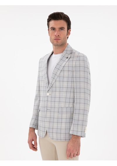 Cacharel Beyaz Slim Fit Ceket