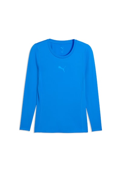 Puma Teamlıga26 Baselayer Erkek Uzun Kollu Dar Kesim Tişört 660451 02 Mavi