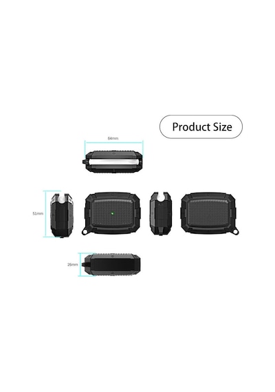Apple Uyumlu AirPods Pro Kılıf Zore Airbag 10 Silikon Renksiz