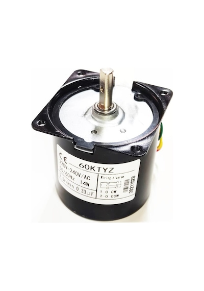 60ktyz 14w 2,5rpm Senkron Motor Döner, Kuluçka, Kızartma, Buz Makineleri İçin