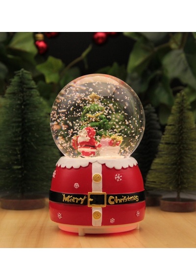 Hediyebiziz  Yılbaşı Kar Küresi Noel Işıklı Ve Müzikli Christmas Noel Baba 6
