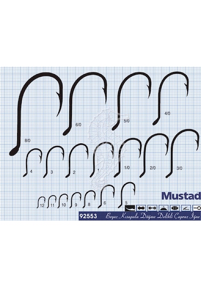 Mustad Olta İğnesi 92553 25li No:3-0