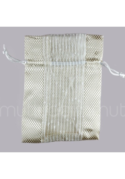 Mutluadim Parlak Önü Tüllü Kese 11X15Cm 12 Adet